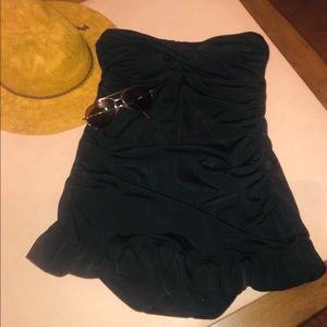 NWOT black, vintage inspired pin up swim suit